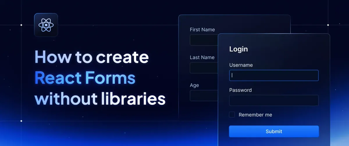 How to create React Forms without libraries ✨
